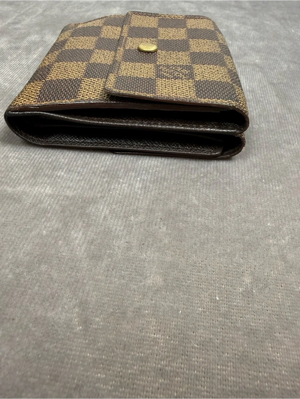 Louis Vuitton Victorine compact, envelope Wallet classic brown Damier Ebene